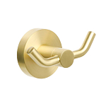 Крючок двойной золото-сатин FIXSEN Comfort Gold (FX-87005A) 250_100_Array